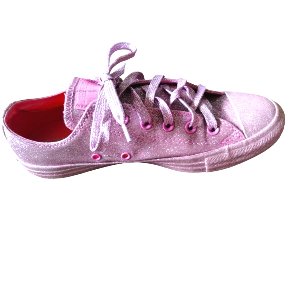 Converse pink glitter size 9 Women 7 Men
